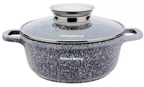 Garnek aluminium, szary marmurek śr.16cm 1,3l klausberg