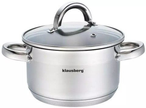 Garnek stal, śr.18cm 2,6l klausberg