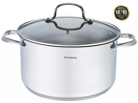 Garnek z pokrywą stal, śr.24cm 5,9l klausberg