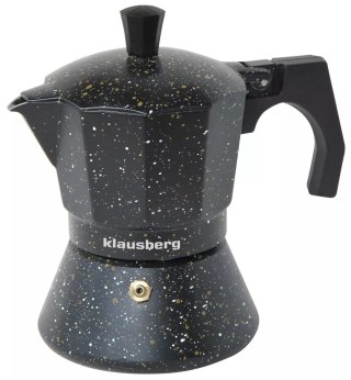Kawiarka espresso, czarny marmurek 6 filiżanek klausberg