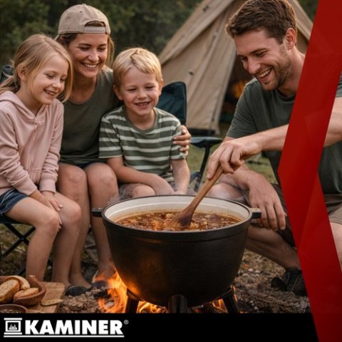 Kociołek żeliwny emaliowany 10l Kaminer