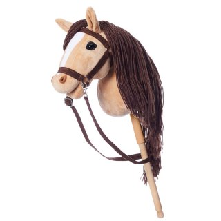 Koń na kiju hobby horse hoppihorse a3 beżowy, maść bułana
