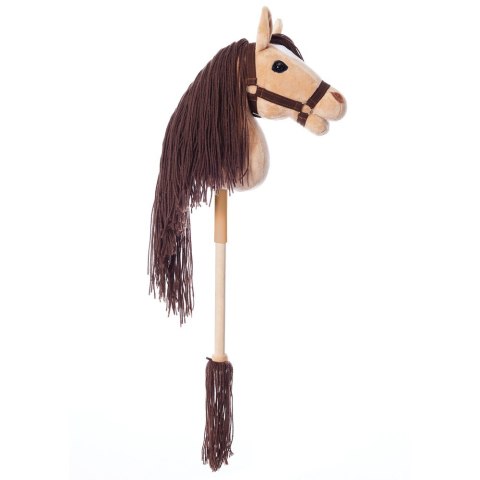 Koń na kiju hobby horse hoppihorse a3 beżowy, maść bułana