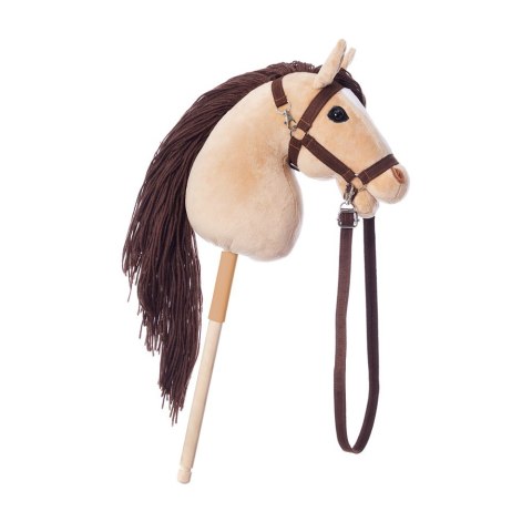 Koń na kiju hobby horse hoppihorse a3 beżowy, maść bułana