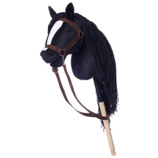 Koń na kiju hobby horse hoppihorse a3 czarny, maść kara