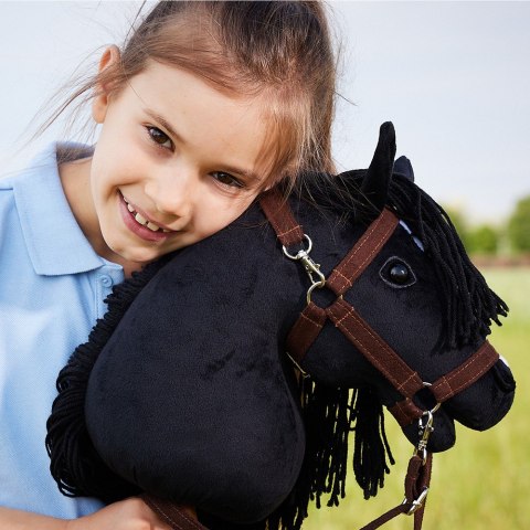 Koń na kiju hobby horse hoppihorse a3 czarny, maść kara