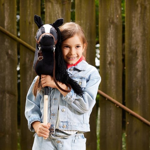 Koń na kiju hobby horse hoppihorse a3 czarny, maść kara