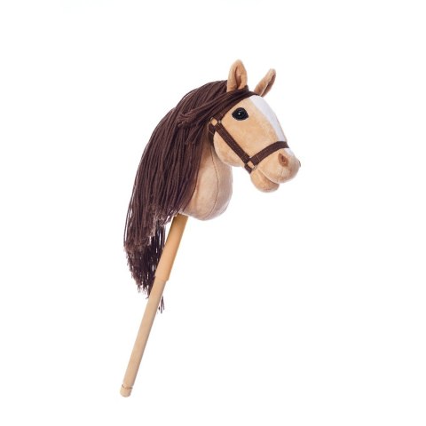 Koń na kiju hobby horse hoppihorse a4 beżowy, maść bułana