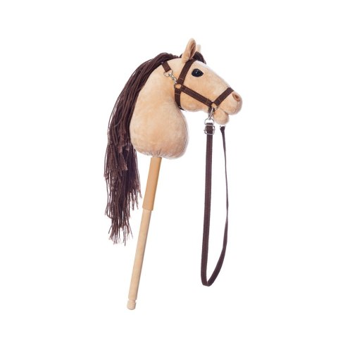 Koń na kiju hobby horse hoppihorse a4 beżowy, maść bułana