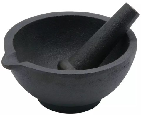 Moździerz, żeliwo zestaw 2 elementy, śr.13x6,5cm kinghoff