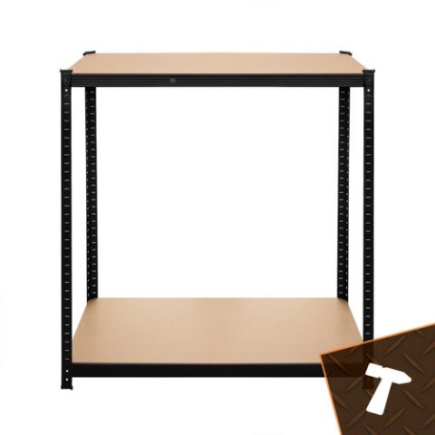Regał magazynowy - czarny 222x100x45 Bigstren