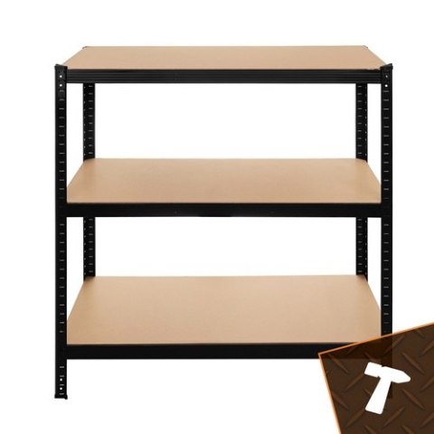 Regał magazynowy - czarny 222x100x45 Bigstren