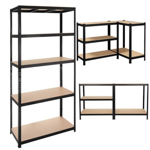 Regał magazynowy - czarny 222x100x45 Bigstren