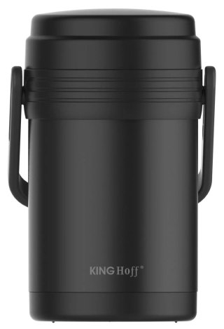 Termos na żywność,stal 1,5l czarny kinghoff