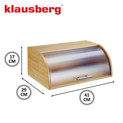 Chlebak bambusowy z akrylową pokrywą, klausberg, kb-7874