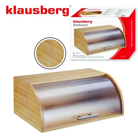 Chlebak bambusowy z akrylową pokrywą, klausberg, kb-7874
