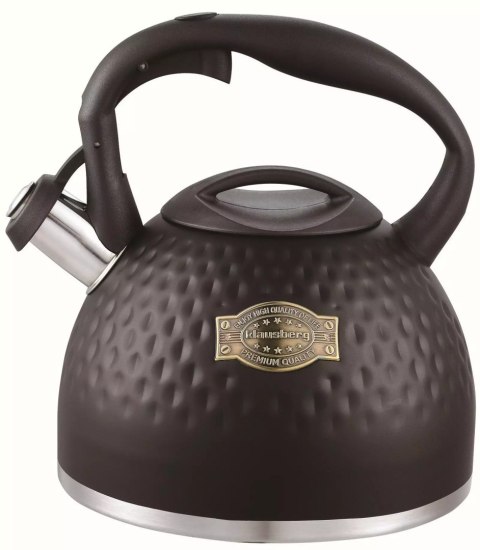 Czajnik, stal, 3l, czarny klausberg