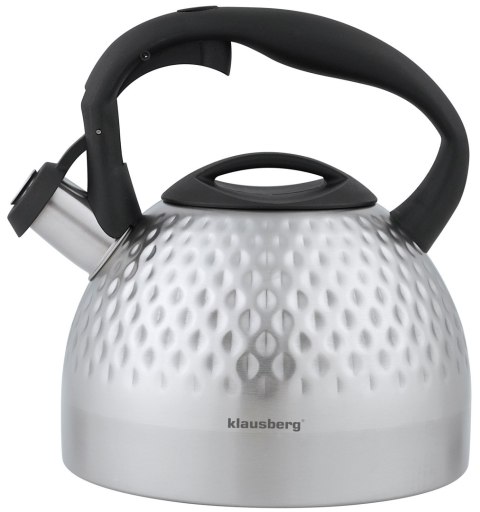 Czajnik, stal, 3l, srebny klausberg