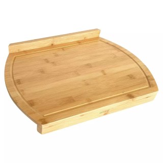 Deska do krojenia z rantem blokującym 58x38x4 cm, bambus kinghoff