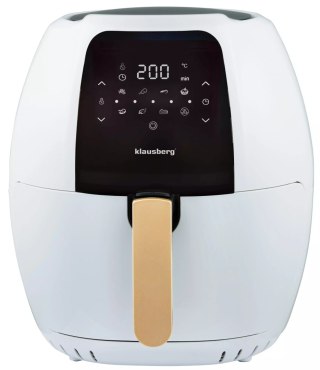 Frytkownica beztłuszczowa 7,7l, biało-złota klausberg