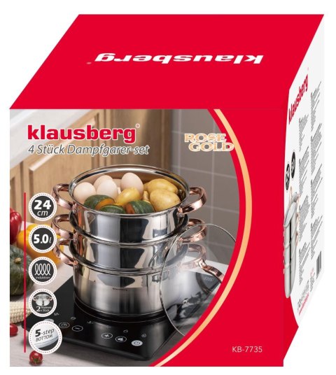 Garnek do gotowania na parze 4 elm, 24cm, 5,0l kb-7735