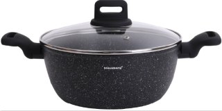 Garnek, kolor czarny-marmurek, śr.24cm, 3,79l klausberg