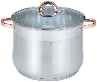 Garnek stalowy z pokrywą, 13l, śr.28cm, klausberg, kb-7795