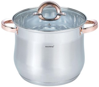 Garnek stalowy z pokrywą, 7,0l, śr.22cm, klausberg, kb-7792