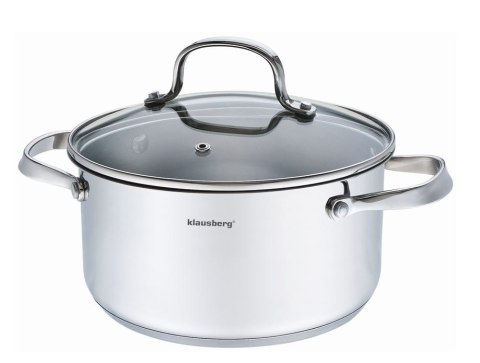 Garnek z pokrywą stal, śr.20cm 3,3l klausberg