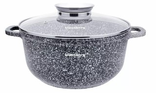Garnek z pokrywką, stal szary marmurek śr.22cm 3,3l klausberg
