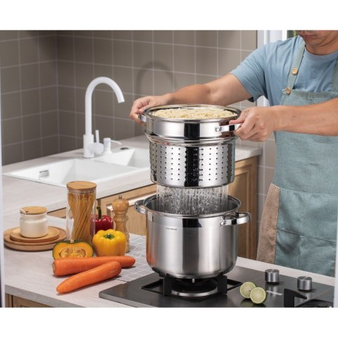 Garnek z wkładem do gotowania makaronu 24cm, 7,5l kb-7738