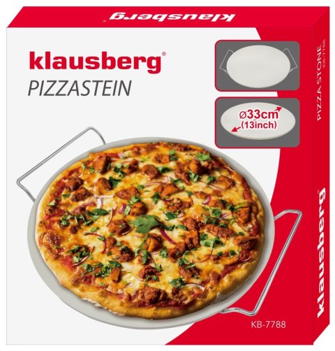 Kamień do wypieku i podawania pizzy śr 33cm klausberg kb-7788