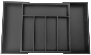 Organizer bambusowy do szuflady, czarny, 52x31,5x5 kinghoff