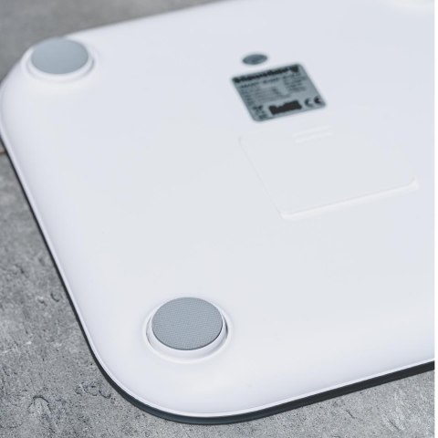 Waga łazienkowa, elektroniczna, z analizatorem składu ciała, biała, klausberg, kb-7855
