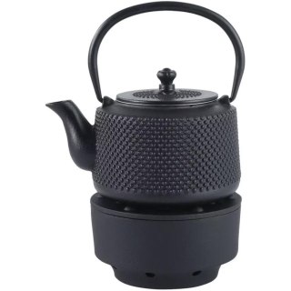 Żeliwny dzbanek do herbaty z filtrem i podgrzewaczem, 0,8l, kinghoff