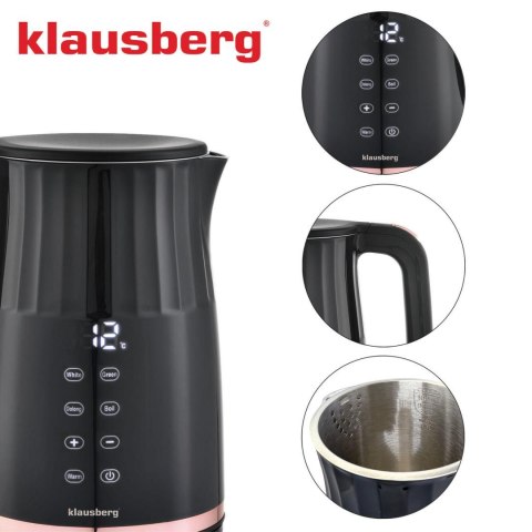 Czajnik elektryczny, z panel led, 1,7l, klausberg, kb-7896