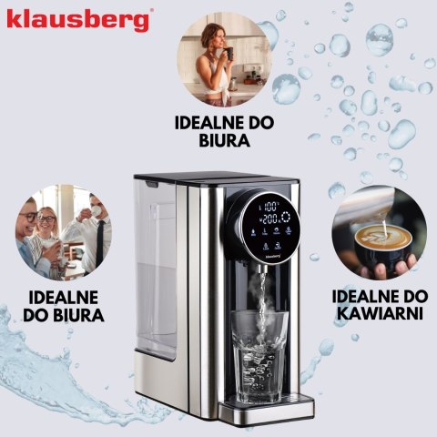 Dozownik gorącej wody, dyspenser, dotykowy panel led, regulacja temperatury i objętości, 2,7l, klausberg, kb-7880