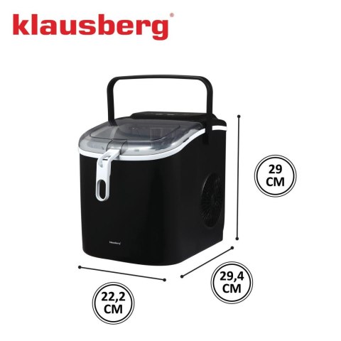Kostkarka do lodu automatyczna, 100w, panel led, zbiornik 1,2l, klausberg, kb-7882