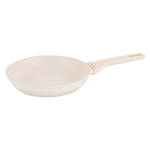 Patelnia marmurowa 24 cm kremowa, nieprzywierająca, klausberg kb-7989