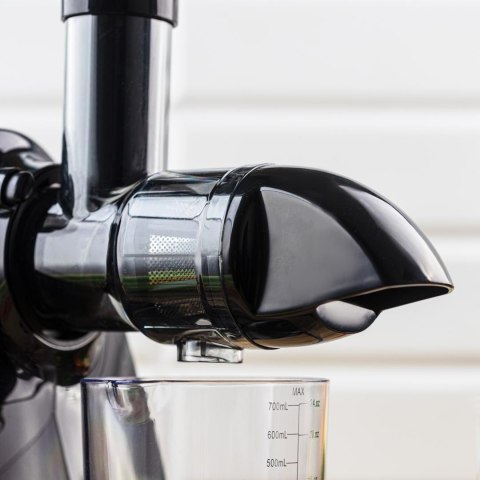 Wyciskarka wolnoobrotowa do owoców i warzyw, pozioma z uchwytem, 150w, biała, klausberg, kb-7864
