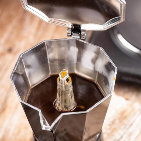 Zaparzacz do kawy espresso, aluminium, 6 filiżanek ,czarny/rose gold, kinghoff, kh-1883