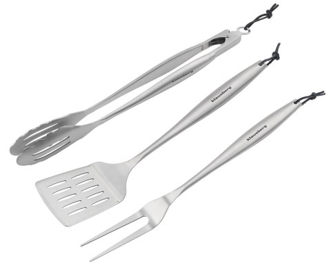 Zestaw do grillowania, 3 elementy, stal nierdzewna, klausberg, kb-7900