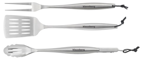 Zestaw do grillowania, 3 elementy, stal nierdzewna, klausberg, kb-7900