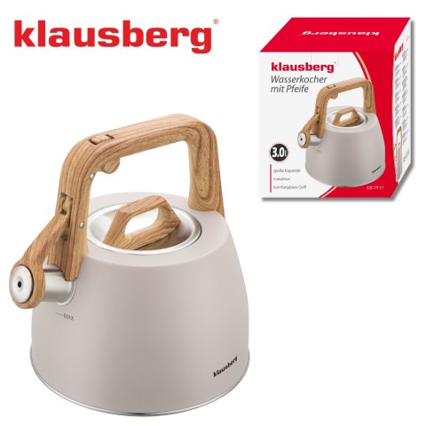 Czajnik tradycyjny 2.5l, bezowy klausberg