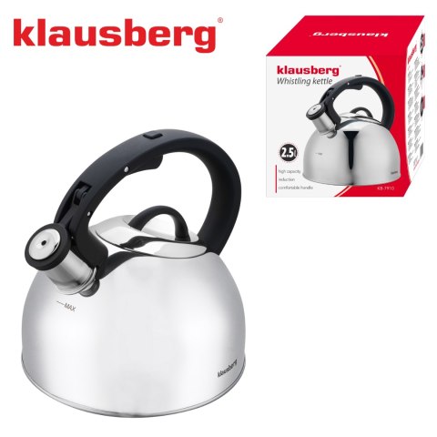 Czajnik tradycyjny 2,5l srebrny klausberg