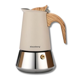 Kawiarka stalowa espresso, 200 ml, indukcja, klausberg kb-7994