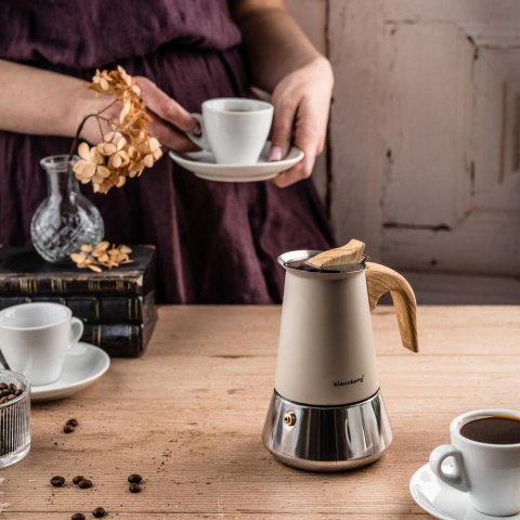 Kawiarka stalowa espresso, 200 ml, indukcja, klausberg kb-7994