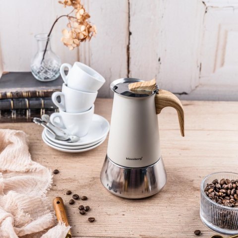 Kawiarka stalowa espresso, 300 ml, indukcja, klausberg kb-7995