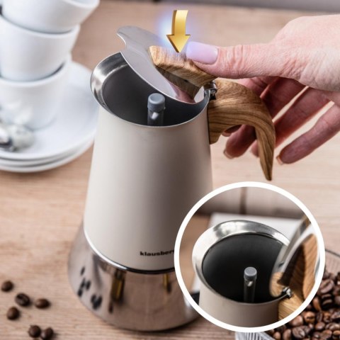 Kawiarka stalowa espresso, 300 ml, indukcja, klausberg kb-7995
