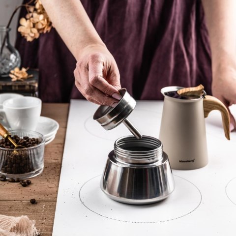 Kawiarka stalowa espresso, 300 ml, indukcja, klausberg kb-7995